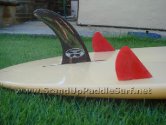 Donald Takayama 4” side fins and 8” middle pivot fin