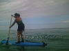 First Time SUP Stand Up - Carissa and Tishya at Ala Moana