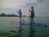 First Time SUP Stand Up - Carissa and Tishya at Ala Moana