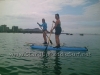 First Time SUP Stand Up - Carissa and Tishya at Ala Moana