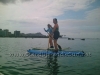 First Time SUP Stand Up - Carissa and Tishya at Ala Moana