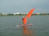 Windsurfing the Starboard Super 12-6 SUP at Lake Bung Taco in Bangkok Thailand