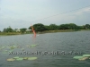 Windsurfing the Starboard Super 12-6 SUP at Lake Bung Taco in Bangkok Thailand