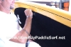 Attaching Handles on Stand Up Paddle Board at Wet Feet Hawaii