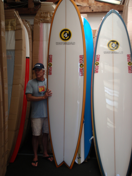 Ted at Boardworks checking the Poly C4 boards