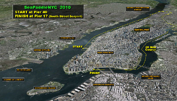 SEA Paddle NYC course