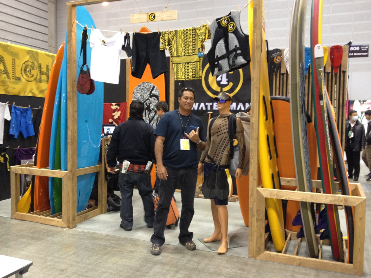 C4 Waterman at the Tokyo Outdoor Show in February 2012.