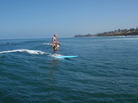 Stand Up Paddle Surfing at Cardiff reef